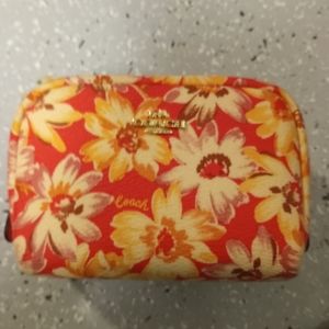 Coach floral change purse